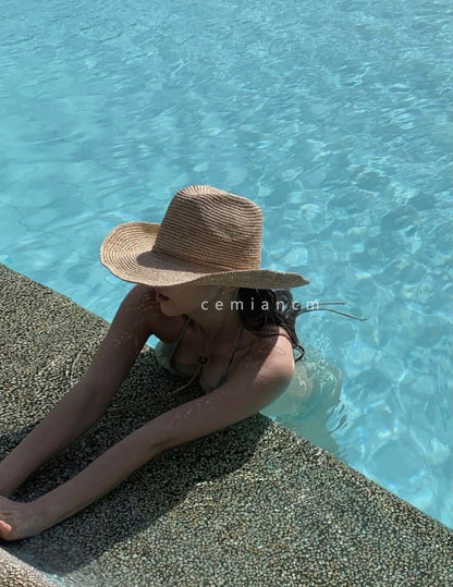Celine Raffia Crochet Hat 269029