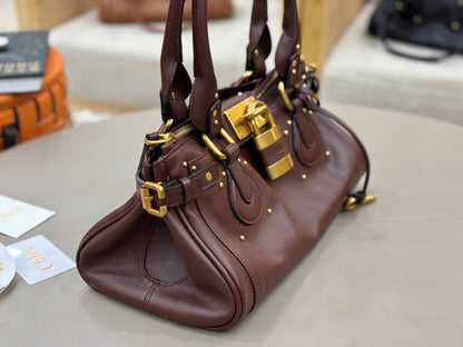 Chloe 2026 Paddington Bag Grenat Leather