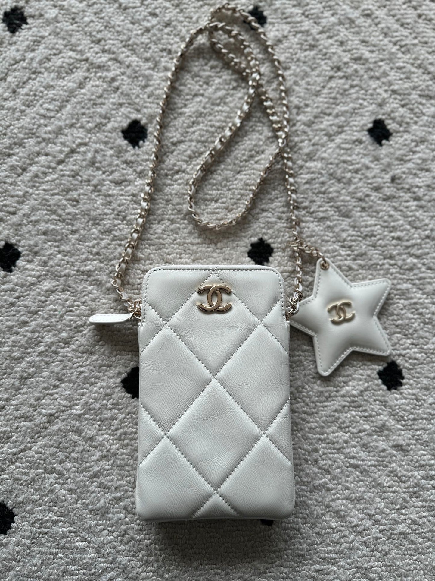 Chane 2026 Phone Case With Star Calfskin