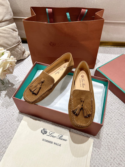 LP Dot sole walk mocassin Copper Brown  Suede 215001