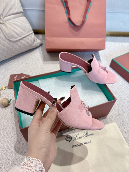LP 25 Summer Charm Sandal 55 Pink Suede