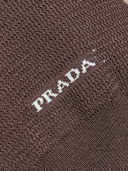 PRA 2026 Men's Short Polo Shirt Brown Knit Fabric 858387