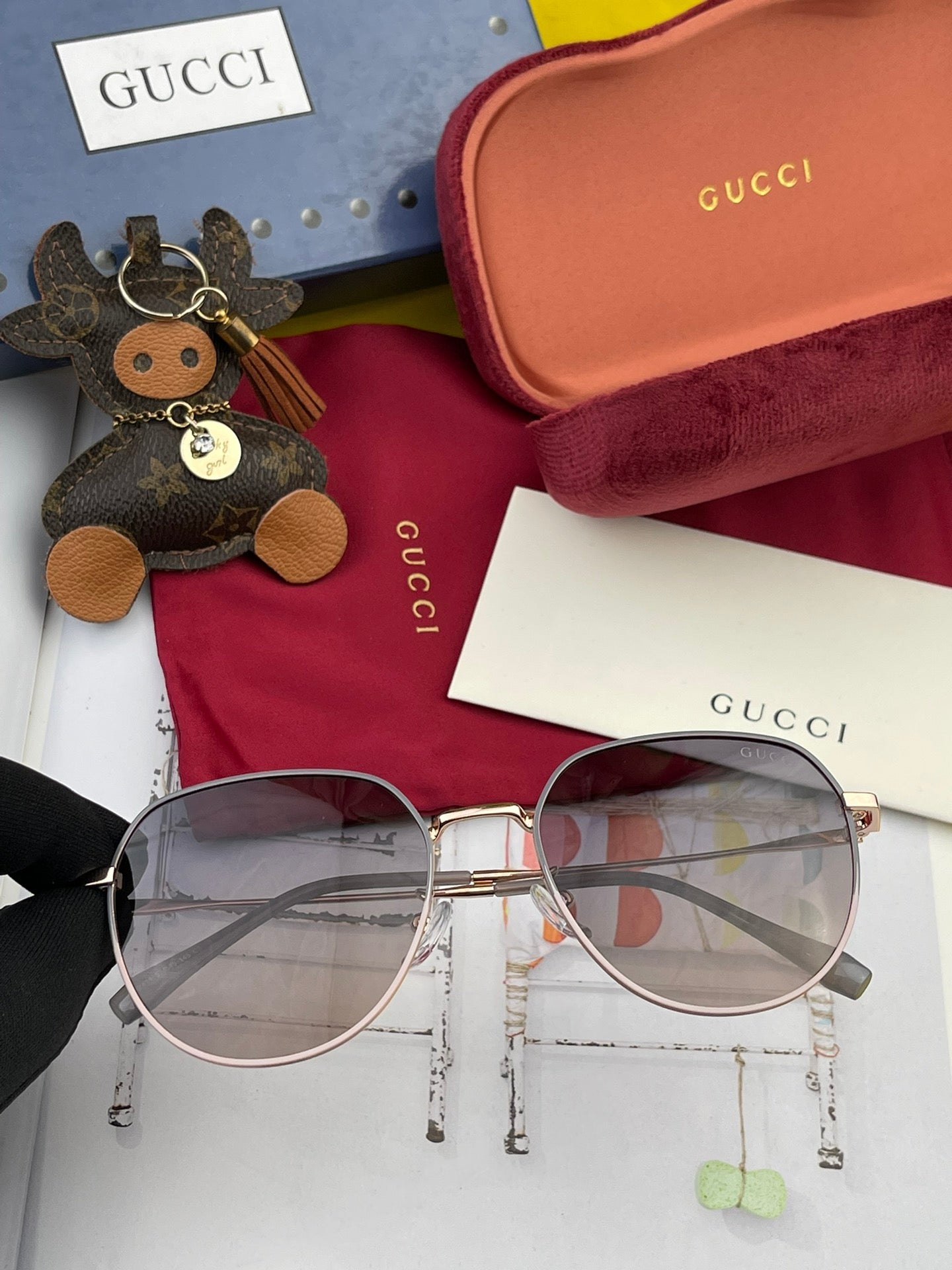 ROUND FRAME SUNGLASSES G1241 IN METAL