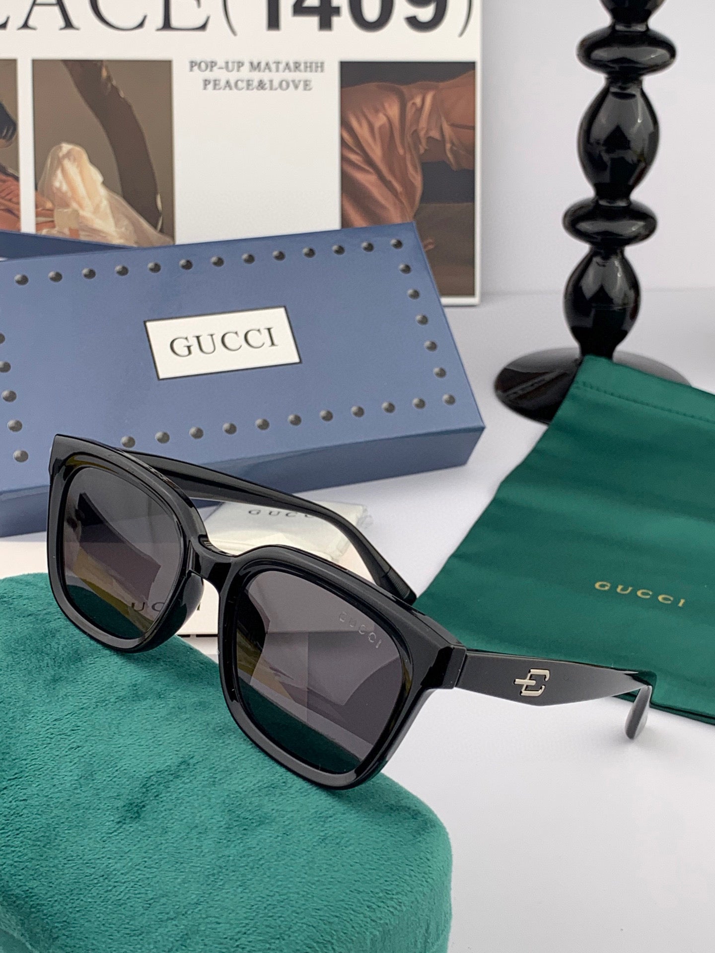 SQUARE FRAME SUNGLASSES G5108 IN ACETATE