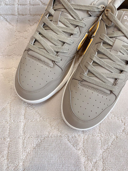 CD AND STONE ISLAND B57 Low-Top Sneaker â€“ Limited And Numbered Edition Brown Gray Mix Orange Calfskin
