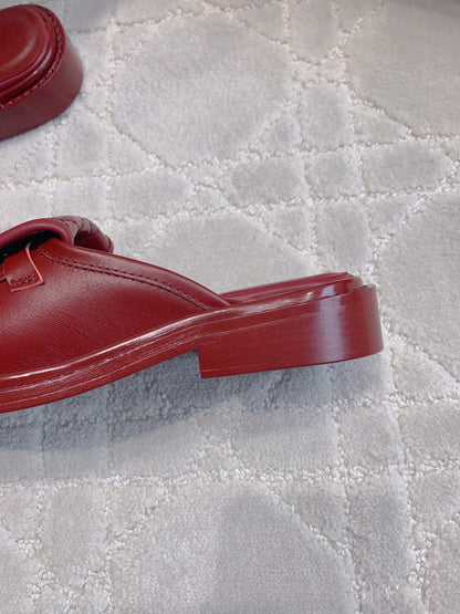CC Mule In Brown Red Cowhide 145659