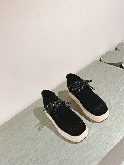 Miu Ankle Boots Black Suede