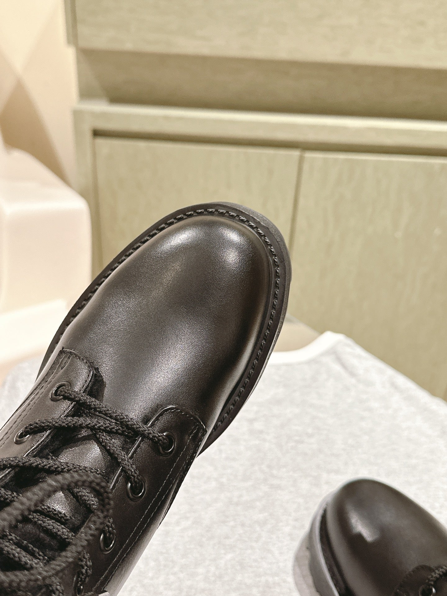 CD Ankle Boots In Black Calfskin With Wool Fleece Lining 995819
