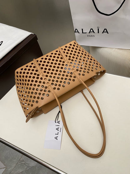 Alaia NEO MINA 32 BAG NUDE CALFSKIN 243007