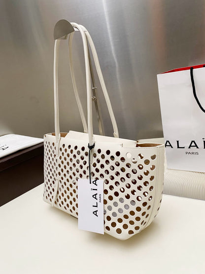Alaia NEO MINA 32 BAG WHITE CALFSKIN 243008
