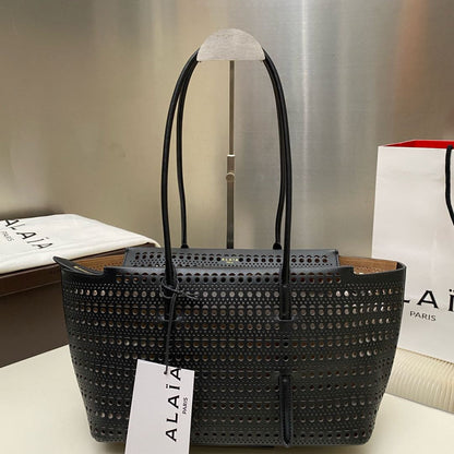 Alaia NEO MINA 32 BAG BLACK CALFSKIN 243010