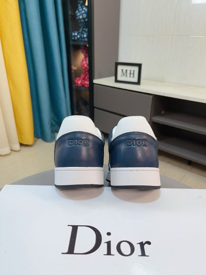CD B27 LOW-TOP SNEAKER NAVY MONOGRAM CALFSKIN