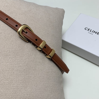 CEL 18mm Gold Belt Brown Cowhide 176689