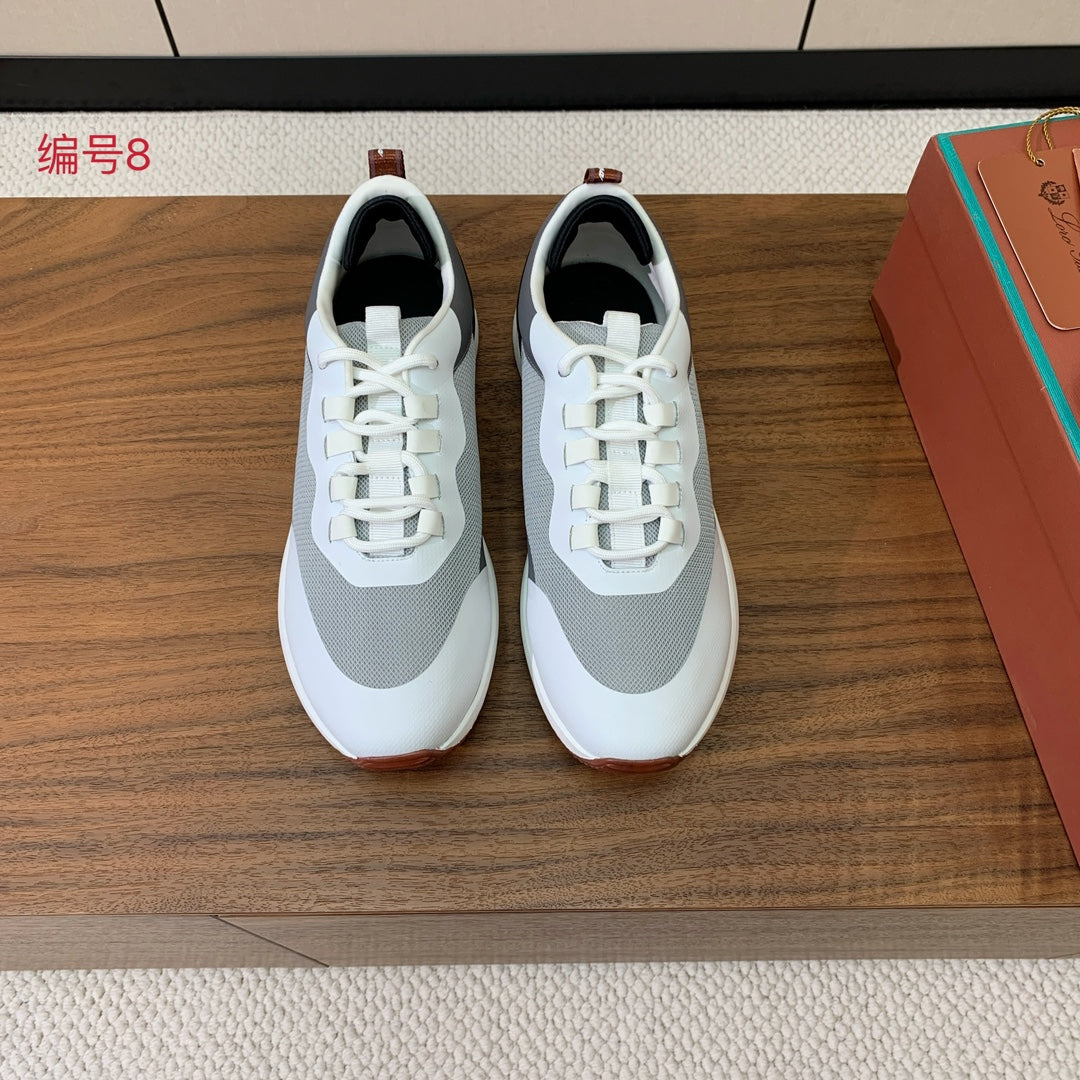LP Week-End Walk Sneaker In Grey White Mix Black Mesh Fabric 984415