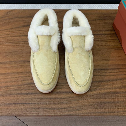 LP Open Walk Chukka Boot Light Lime Suede Lamb Fur