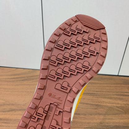 LP Week-end Walk Sneakers In Yellow Mix Dark Yellow Denim With Wool Fleece Lining  984278