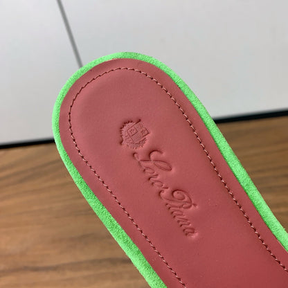 LP Summer Charms Sandal Lime Green Suede 220446