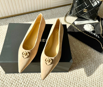 CC Ballet In Beige Suede 151519