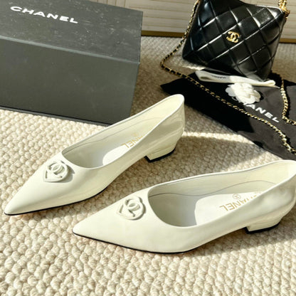 CC Ballet In White Cowhide 151527