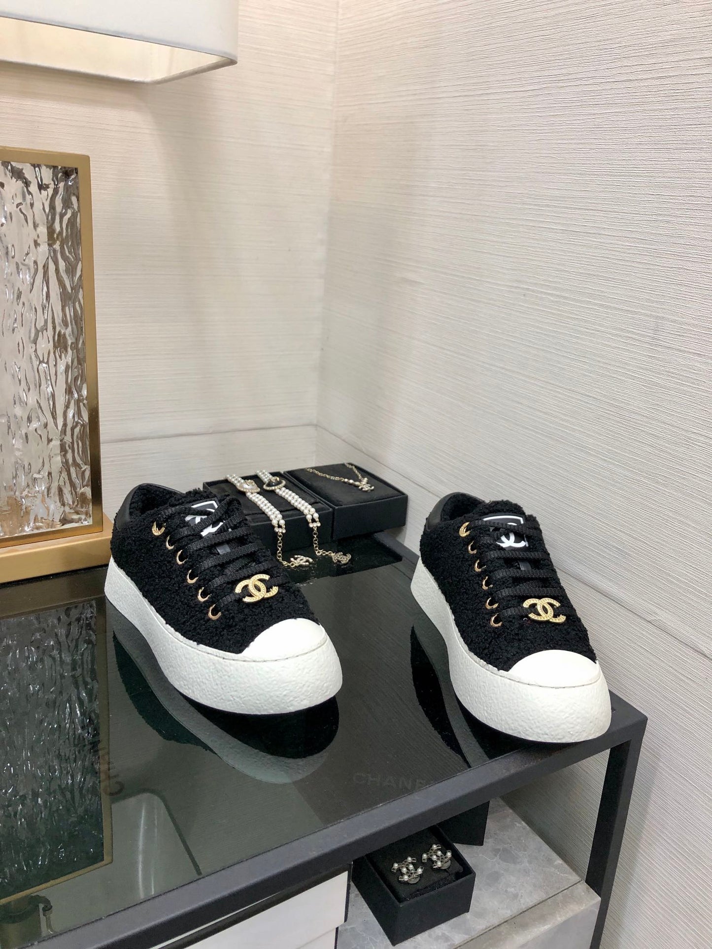 CC Low Sneaker Black Wool
