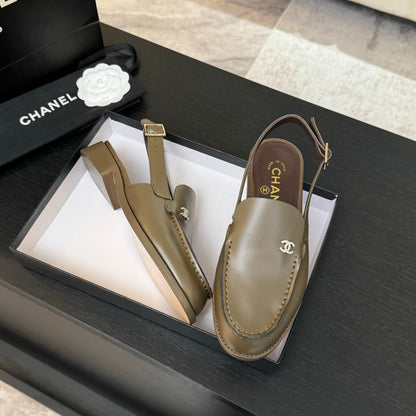 CC 25C Slingback Loafer Bronze Olive Patent Leather