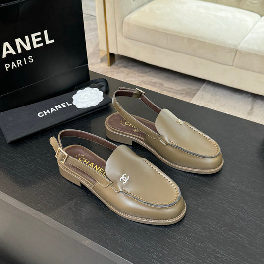 CC 25C Slingback Loafer Bronze Olive Patent Leather