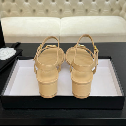 CC 45mm Sandal DarkCream Sheepskin  212928