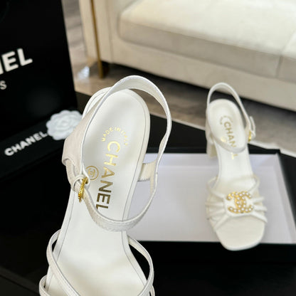 CC 85mm Sandal White Sheepskin 212930