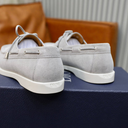 CD GRANVILLE BOAT SHOE GRAY-WHITE SUEDE