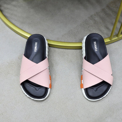 HM Men's Infra Slide Pink Calfskin 711696