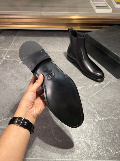 CD CHELSEA BOOT BLACK CALFSKIN