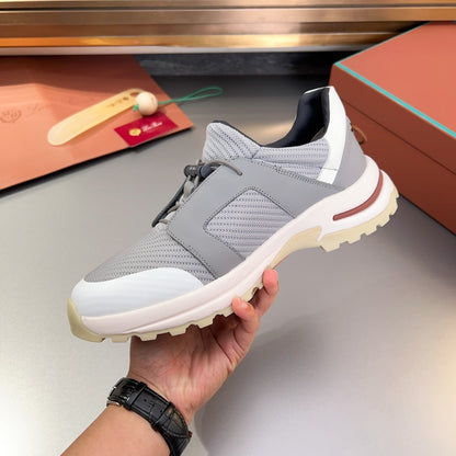 LP TRAIL HIKER WALK SNEAKER LIGHT GRAY MESH BREATHABLE