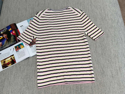 Chanel T- Shirt Pink Yellow mix Black Tencel 232702