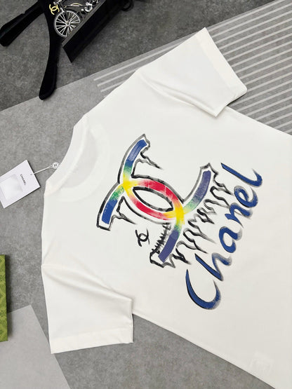 CC 2026 Short-Sleeve T-Shirt Rainbow Graffiti Cotton 431014