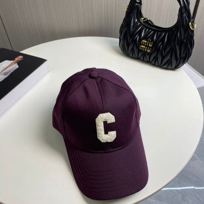 Celin Cap Dark Purple Cotton Twill Fabric 210444