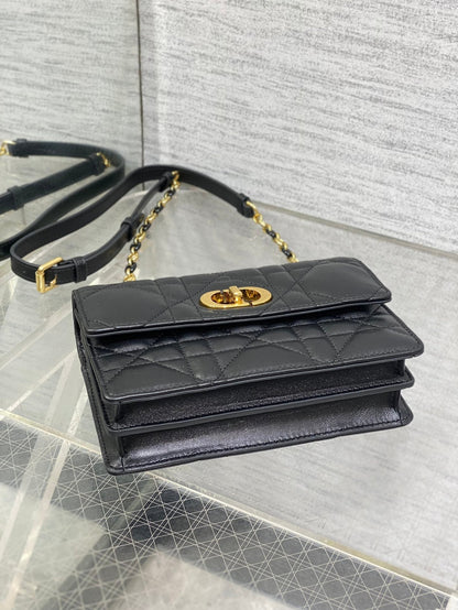 CD Miss Caro 17 Bag Black Calfskin 226490