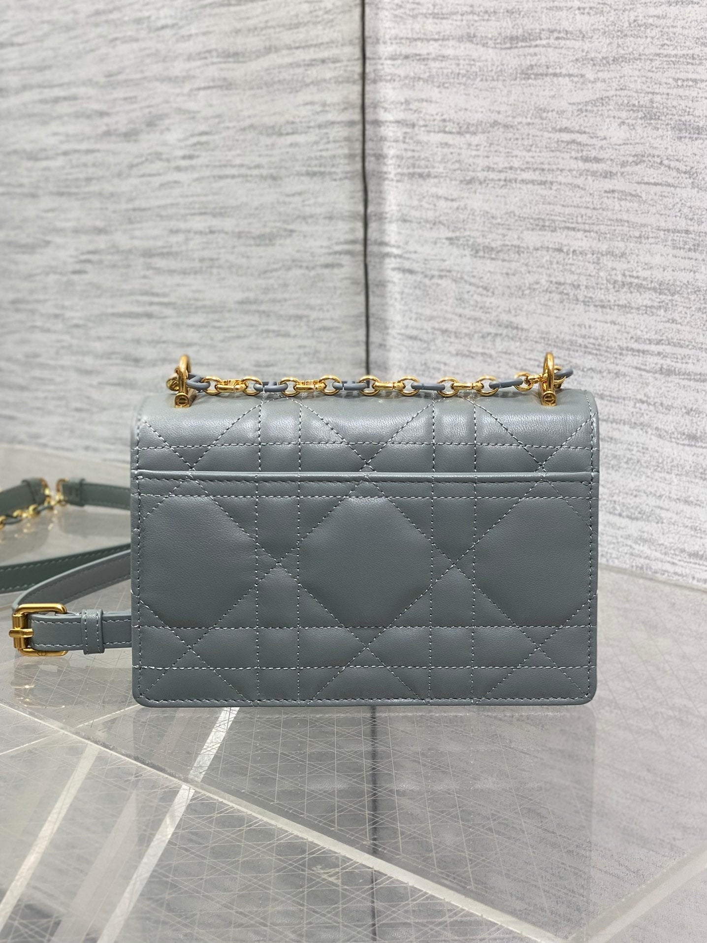 CD Miss Caro 17 Bag Grey Calfskin 229246