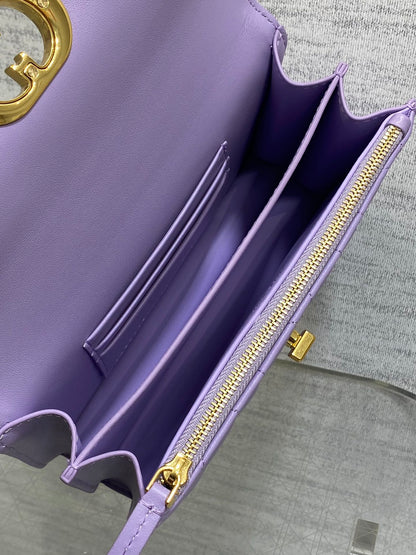 CD Miss Caro 17 Bag Purple Calfskin 229250