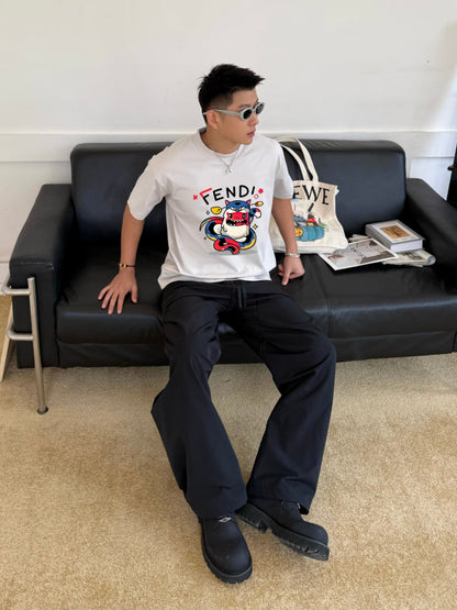 Fendi 2026 Men's Short-Sleeve T-Shirt Cotton 806078