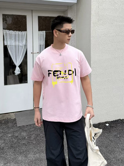 Fendi 2026 Men's Short-Sleeve T-Shirt Cotton 805945