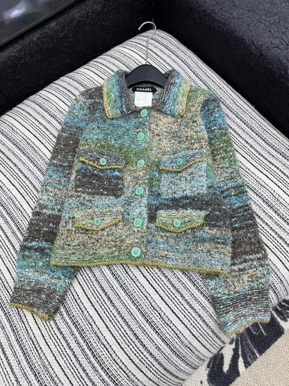 CC 2025 Jacket Blue Gray Green Wool 325839