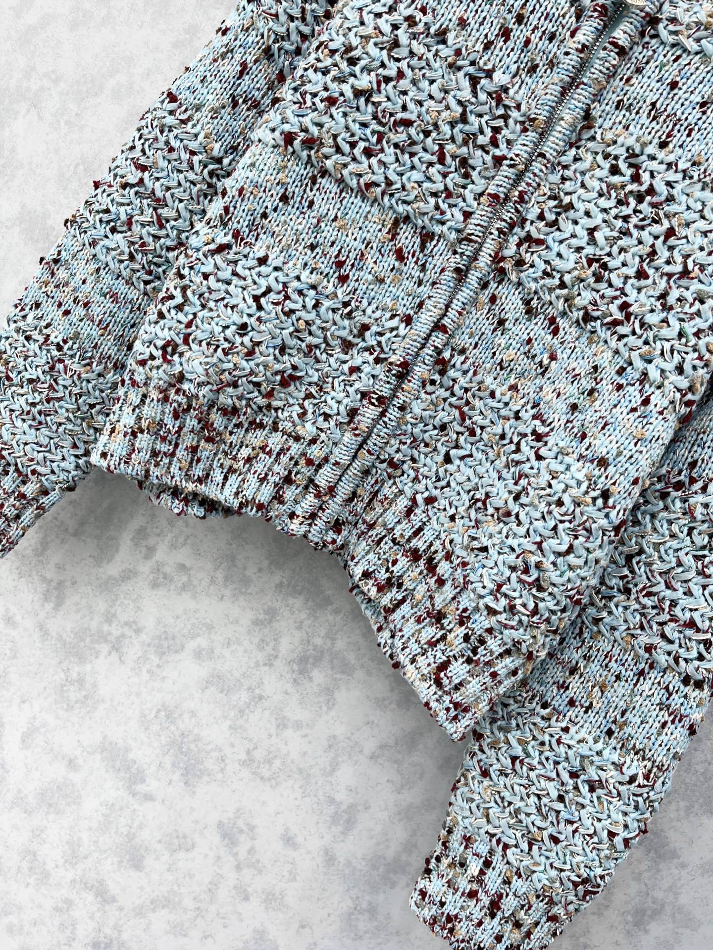 CC 2025 Jacket Blue Mix Colors Wool 325862