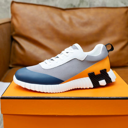 HM BOUNCING SNEAKER NAVY AND GRAY CANVAS