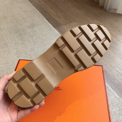 HM ITINERAIRE ANKLE BOOT CAMEL CANVAS