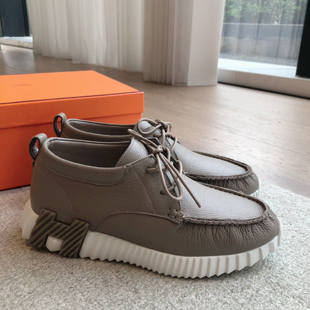 HM Men's Increase Sneaker Gray Cowhide 204376