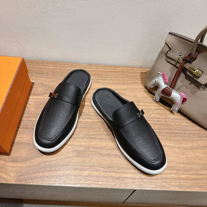 HM Men's 25 Likely Mule Black Cowhide 691640