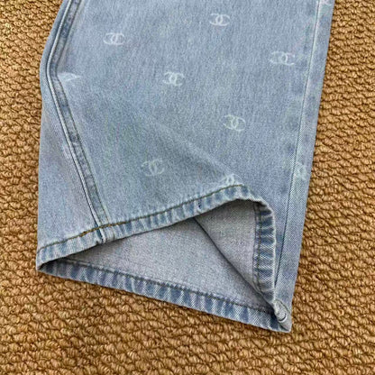 Chanel 2026 Trousers Jean Light Blue Cotton 401621