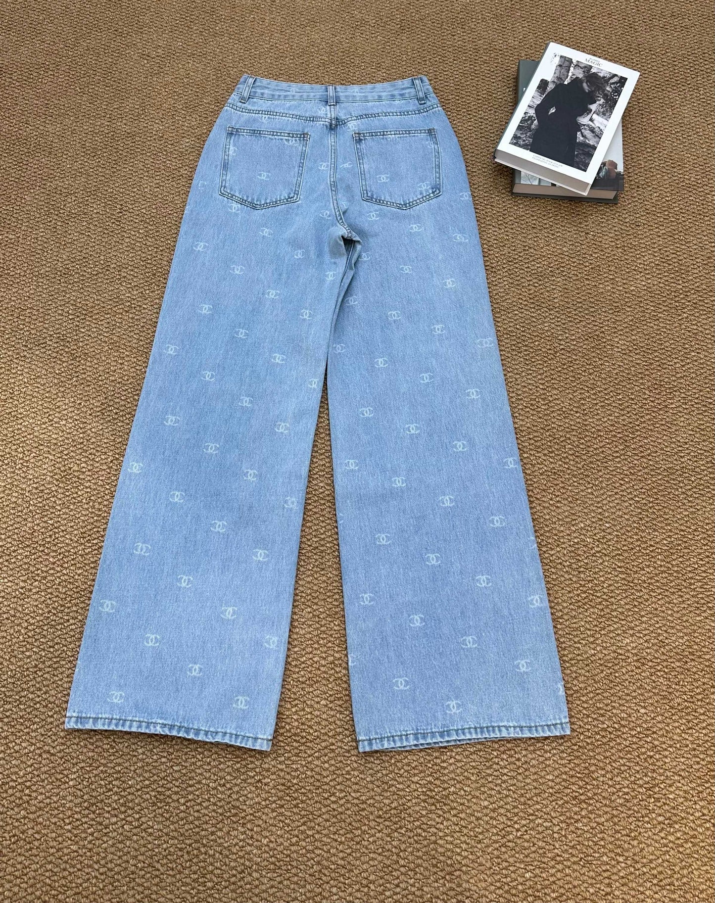 Chanel 2026 Trousers Jean Light Blue Cotton 401621