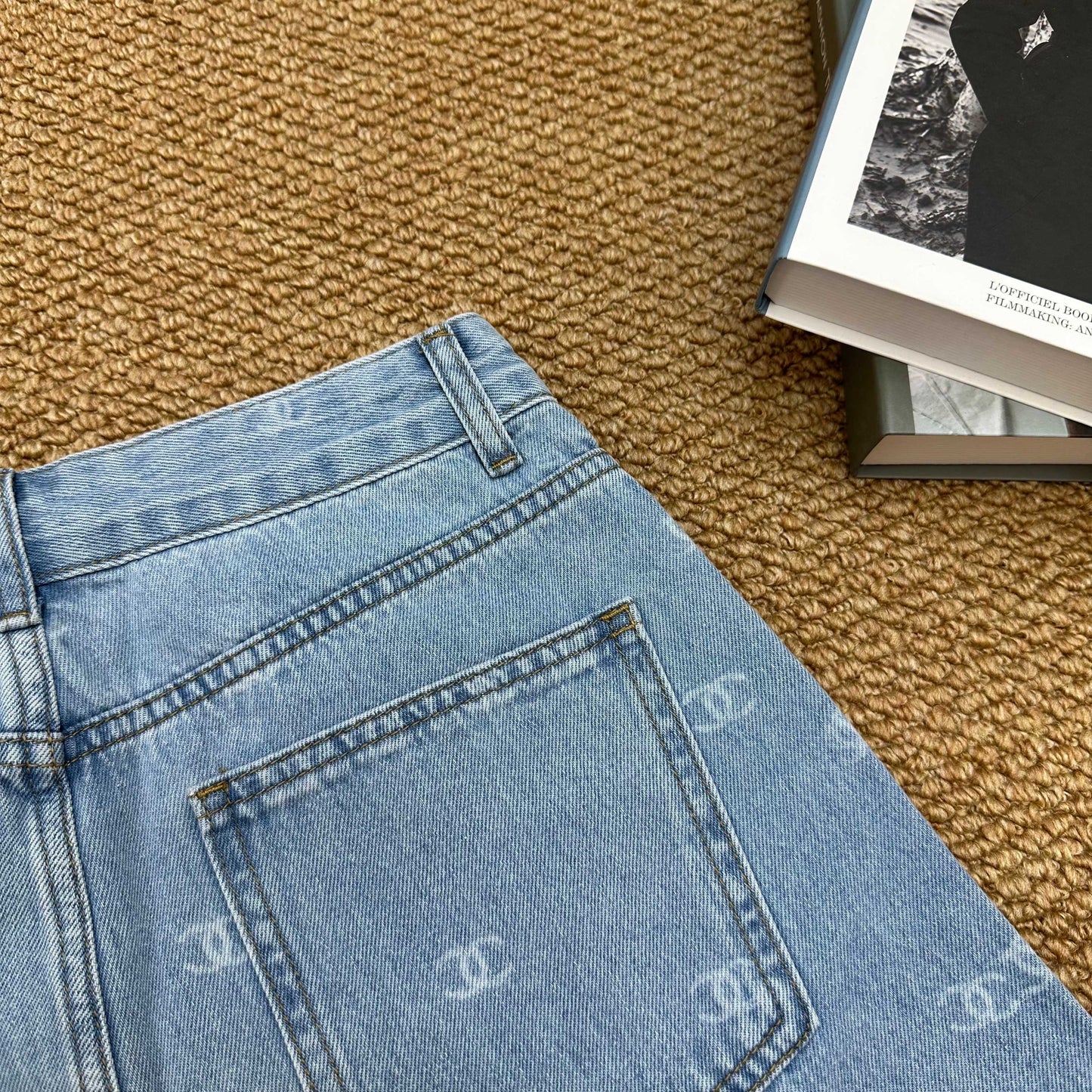 Chanel 2026 Short Demin Blue Cotton 401625