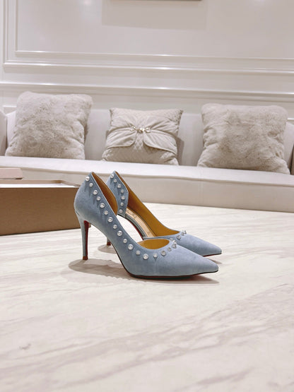 CL 25 Iriza Pumps 8.5cm Blue Suede 314900